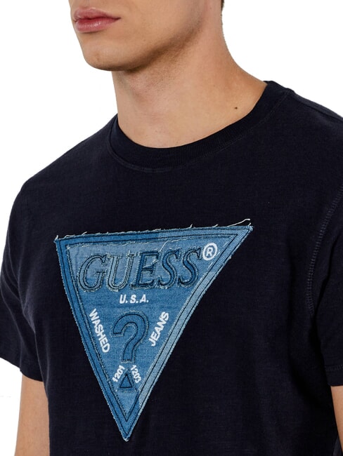 TRIANGLE T-Shirt mit großem Logo-Patch jetbla - Herren-T-Shirts