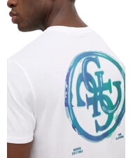 GUESS BASIC T-Shirt mit 4G-Logo-Print purwei&szlig; - Herren-T-Shirts - 4