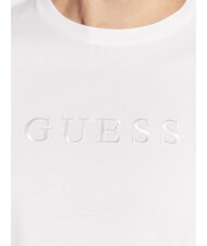 GUESS LOGO EMBROIDERY T-Shirt aus Baumwolle purweiß - Herren-T-Shirts - 3