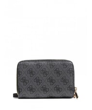 GUESS LAUREL  Mittelgro&szlig;e Geldb&ouml;rse mit Rundum-Rei&szlig;verschluss Kohle - Brieftaschen Damen - 4