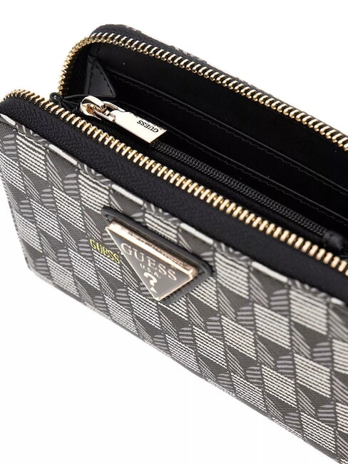 G WAVE  Mittelgroße Geldbörse mit Rundum-Reißverschluss schwarzes Logo - Brieftaschen Damen