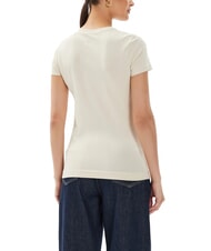 GUESS FLOWERS Stretch-T-Shirt Vanille-Rouge - T-Shirts und Tops für Damen - 2