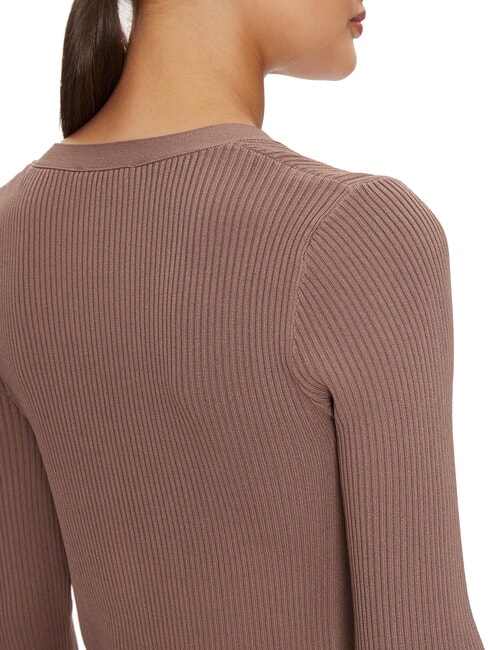 KAILEY Gerippter Cardigan mit Knöpfen Eisen - Damenpullover