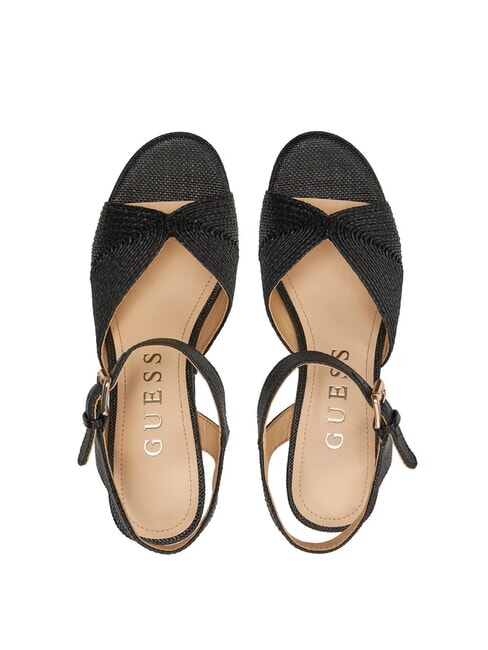 STARLA Sandalen mit hohem Keilabsatz SCHWARZ - Damenschuhe