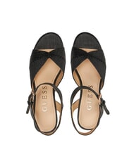 GUESS STARLA Sandalen mit hohem Keilabsatz SCHWARZ - Damenschuhe - 5