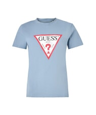 GUESS CLASSIC FIT LOGO T-Shirt mit Logo blaues Band - T-Shirts und Tops für Damen - 4