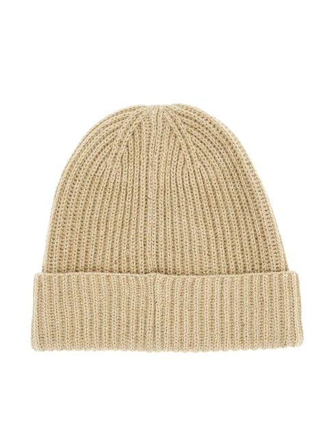 LUREX Mütze aus Wollmischung BEIGE - Mützen/Hüte