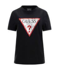GUESS CLASSIC FIT LOGO T-Shirt mit Logo jetbla - T-Shirts und Tops f&uuml;r Damen - 3