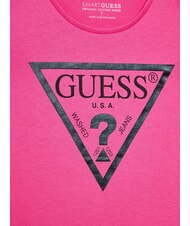 GUESS KIDS T-Shirt mit Dreieck-Logo rosa Reise - Kinder-T-Shirt - 3
