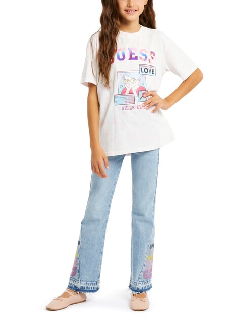 KIDS T-Shirt mit Aufdruck und Muster rosa Batik - Kinder-T-Shirt