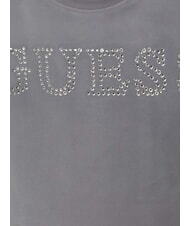 GUESS MINI ME Kurzes T-Shirt mit Strass-Logo lila Rauch - Kinder-T-Shirt - 3