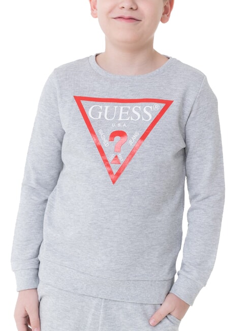 CORE KIDS Langärmliges Sweatshirt mit Logo-Print hellgrau meliert - Sweatshirts Kinder