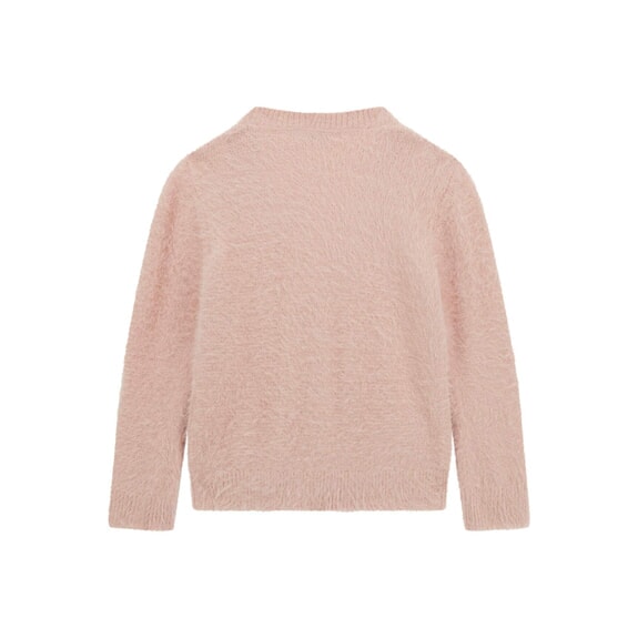 KIDS Strickjacke mit Knöpfen rosa Rosen - Kinderpullover