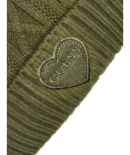 GUESS KIDS Geflochtene Mütze mit Bommel grüne Pflanze - Kinderhüte - 3