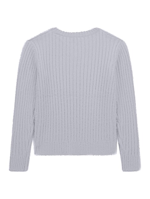 KIDS Gerippter Pullover mit V-Ausschnitt arktischer Wind - Kinderpullover
