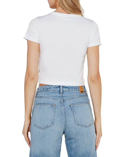 SL CN SNAP EMBRO  T-Shirt purweiß - T-Shirts und Tops für Damen