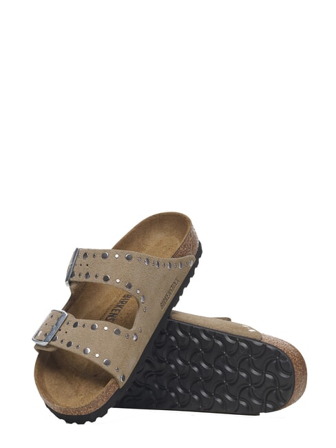 ARIZONA RIVET  Sandalen aus Leder Taupe - Damenschuhe