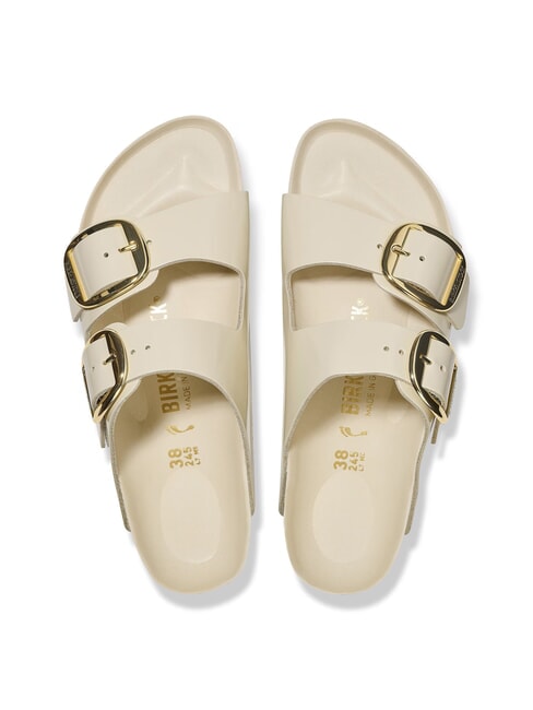 ARIZONA BIG BUCKLE  Sandalen aus Leder ecru gl&auml;nzen - Damenschuhe