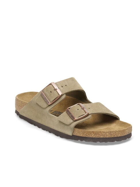ARIZONA Sandalen-Slipper mit Schnallen Taupe - Schuhe Unisex