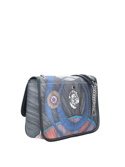 PLANETARIUM Wandelbare Tasche mit Überschlag nacht/schwarz - Damentaschen