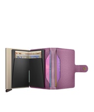 SECRID PEBBLE  Portemonnaie aus geh&auml;mmertem Leder Orchidee - Brieftaschen Damen - 2