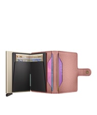 SECRID PEBBLE  Portemonnaie aus geh&auml;mmertem Leder Rose - Brieftaschen Damen - 2