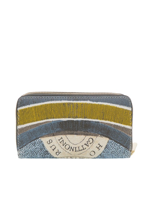 PLANETARIUM Große Geldbörse mit Doppelreißverschluss Mond/Weiß - Brieftaschen Damen