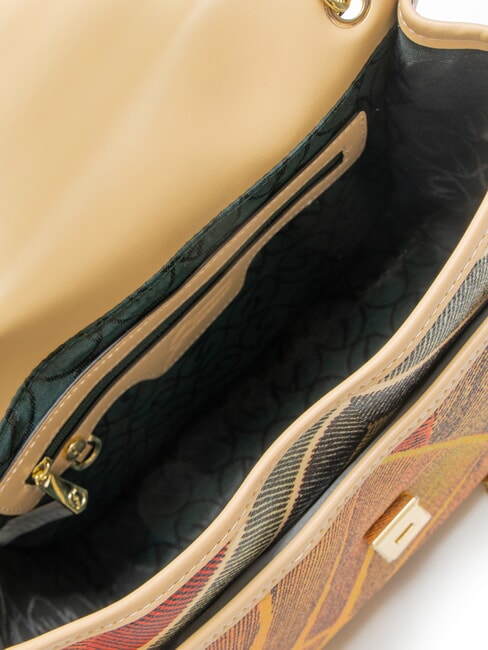 PLANETARIUM Wandelbare Tasche mit Überschlag klassisch/beige - Damentaschen