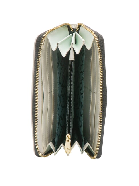 PLANETARIUM Großes Portemonnaie mit Rundum-Reißverschluss Mond/Weiß - Brieftaschen Damen