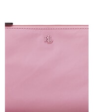 RALPH LAUREN LANDYN Flache Umhängetasche aus Nylon lila Rosen - Damentaschen - 4