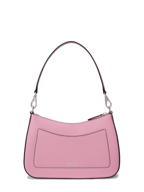 DANNI Umh&auml;ngetasche, mit Schultergurt, aus Leder lila Rosen46 - Damentaschen