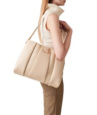 BORBONESE L ECLAIR  Umhängetasche, Leder Sand - Damentaschen - 5