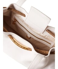 BORBONESE FILO  Umhängetasche, Leder Weiß - Damentaschen - 4