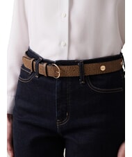 BORBONESE GRAFFITI Gürtel mit Nieten natur op / schwarz - Gürtel - 2