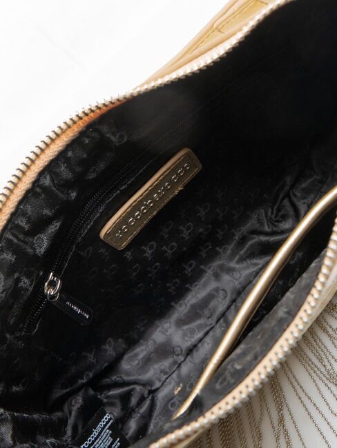 FRINGES Tasche mit Tragegriff und Schultergurt Gold - Damentaschen