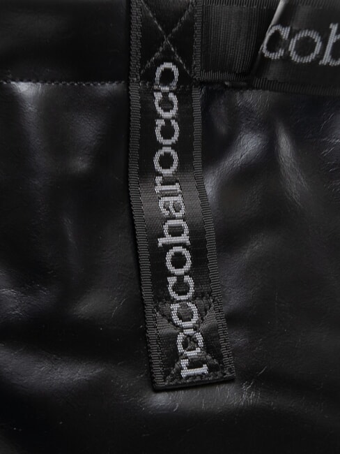 EVA Einkaufstasche mit Logobändern Schwarz - Damentaschen