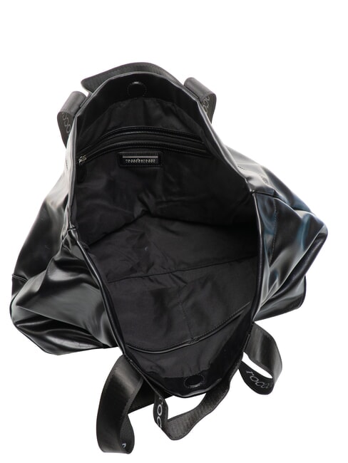 EVA Einkaufstasche mit Logobändern Schwarz - Damentaschen