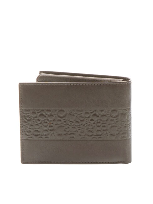 VERTIGO Geldbörse aus Leder mit Klappe für Kreditkarten und Münzen dunkelbraun - Brieftaschen Herren