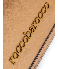 ROCCOBAROCCO SOPHIE Flache Tasche mit Metallic-Effekt Bronze - Damentaschen - 3