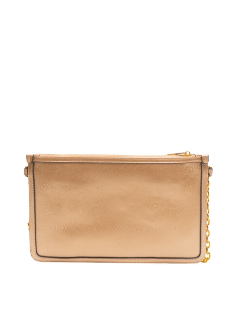SOPHIE Flache Tasche mit Metallic-Effekt Bronze - Damentaschen
