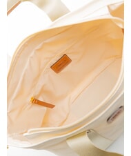 BRIC’S SORRENTO LUDOVICA Canvas Handtasche Einkaufstasche CREME - Damentaschen - 5