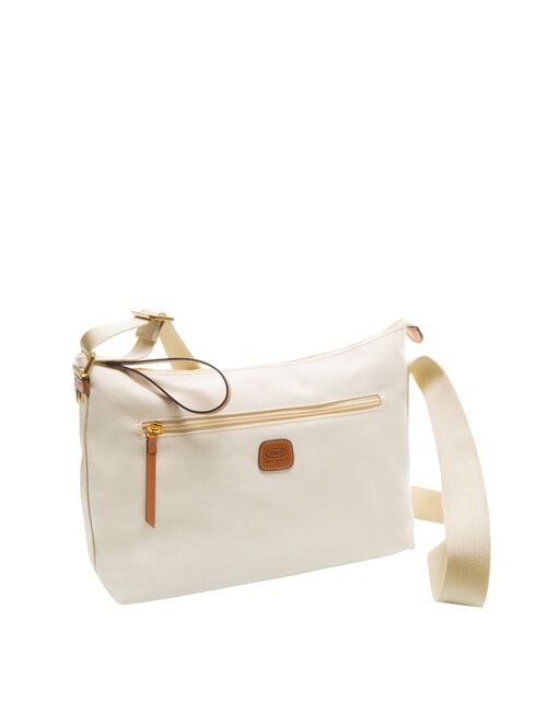 SORRENTO MARTA Große Umhängetasche aus Canvas CREME - Damentaschen