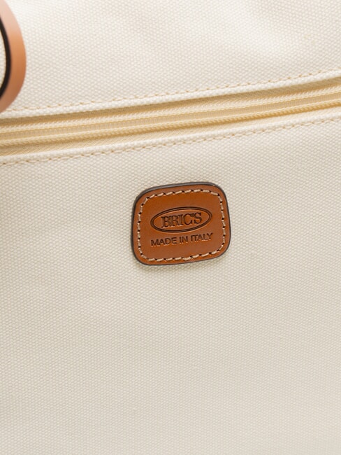 SORRENTO MARTA Große Umhängetasche aus Canvas CREME - Damentaschen