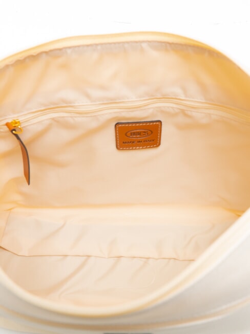 SORRENTO MARTA Große Umhängetasche aus Canvas CREME - Damentaschen