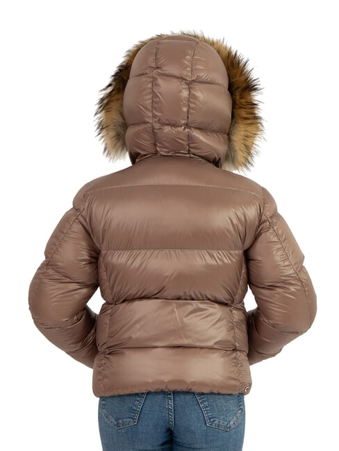 FRIENDLY Daunenjacke mit Fellkapuze Mittelalter - dunkler Stahl - Kinder Jacken