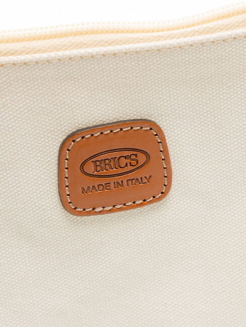 SORRENTO Clutch aus Canvas mit Manschette CREME - Damentaschen