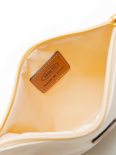 SORRENTO Clutch aus Canvas mit Manschette CREME - Damentaschen