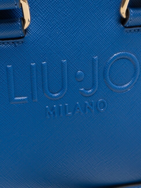 HALONA Kleine handgefertigte Tragetasche staubblau - Damentaschen