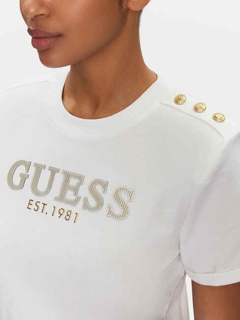 CN SS CROPPED Baumwoll-T-Shirt purweiß - T-Shirts und Tops für Damen