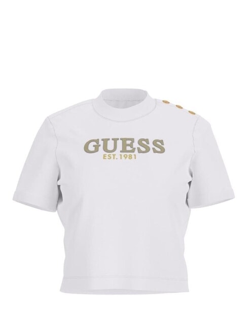 CN SS CROPPED Baumwoll-T-Shirt purweiß - T-Shirts und Tops für Damen